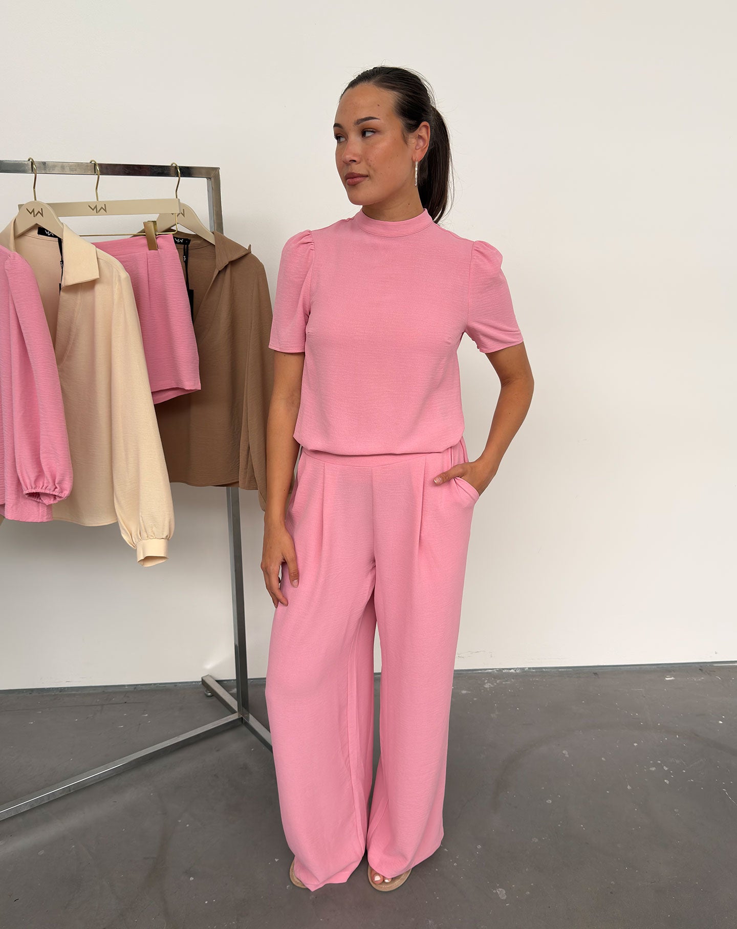 JULIE PANTALON TALL HARD ROZE