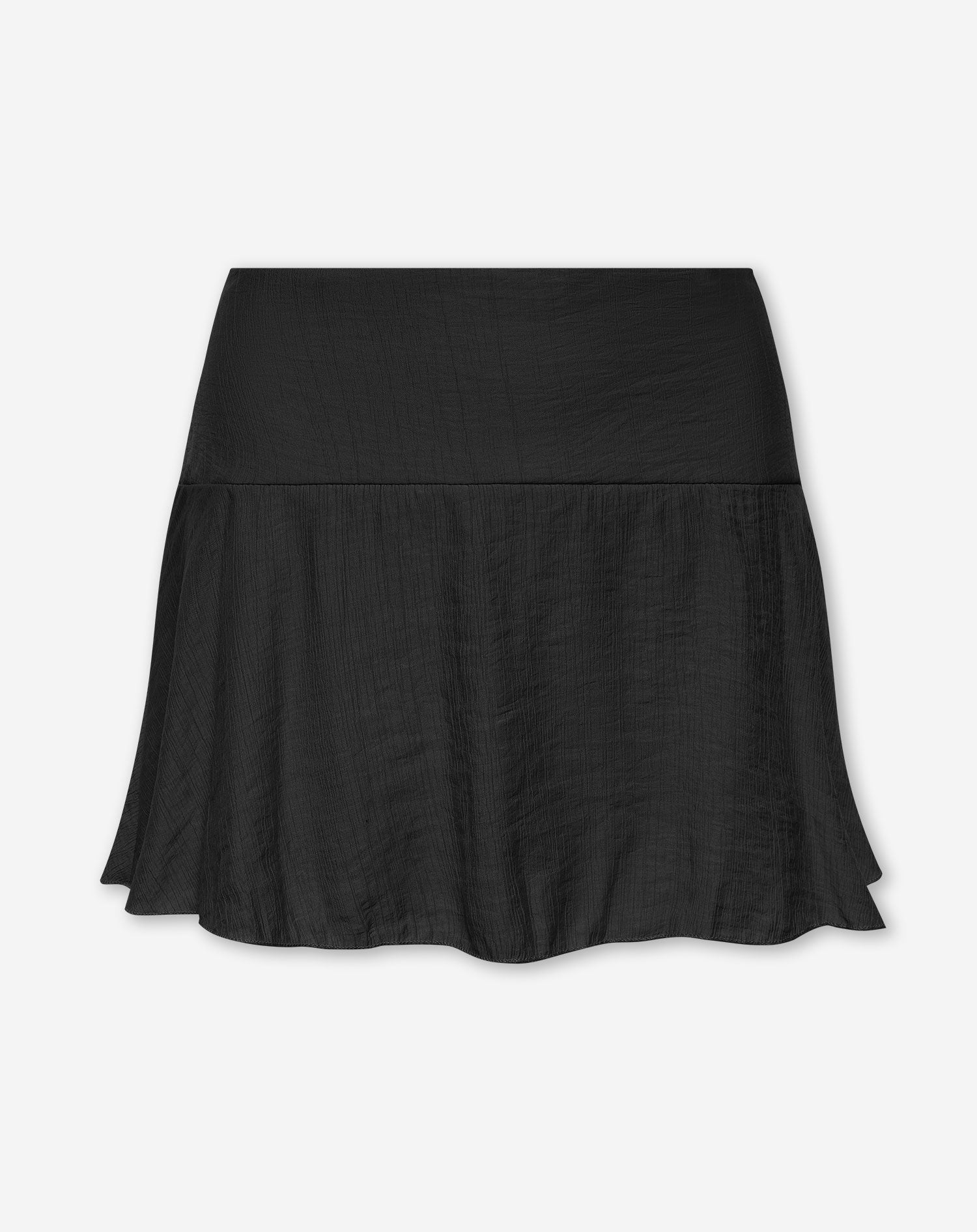 TESSY RUFFLE SKORT ZWART
