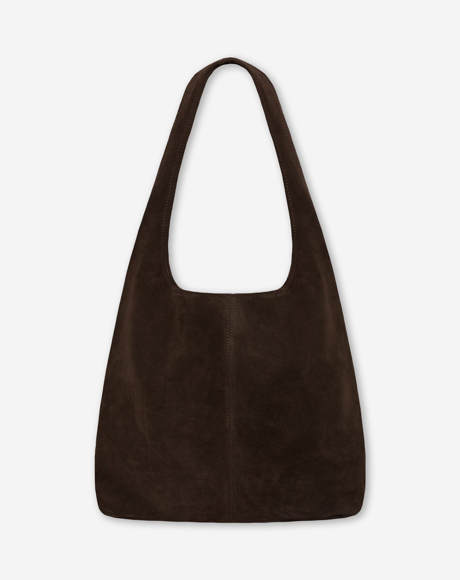 KAYLA SUEDE SHOPPER DARK BROWN