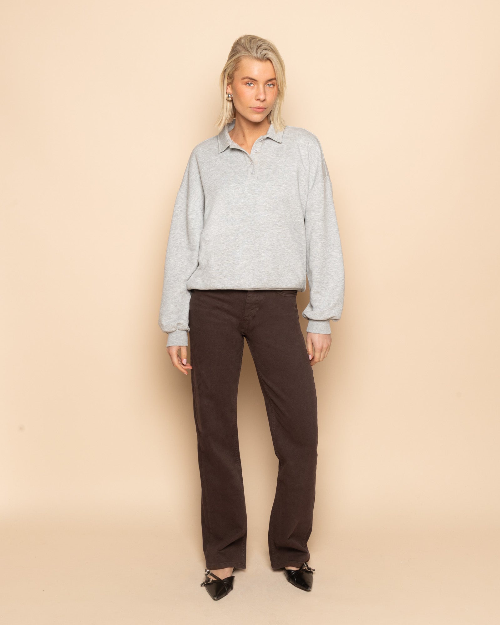 BOOTCUT JEANS BROWN