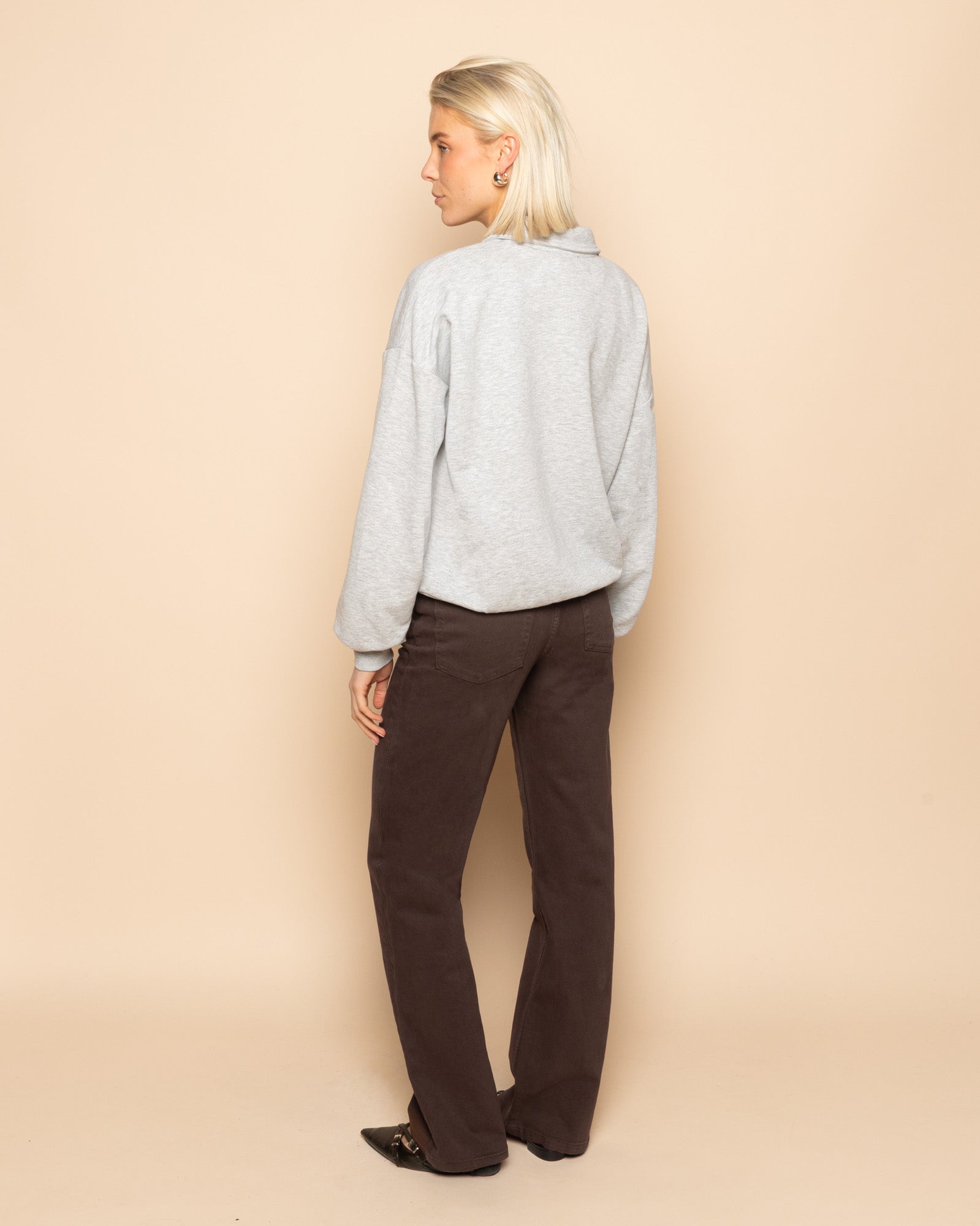 BOOTCUT JEANS BROWN
