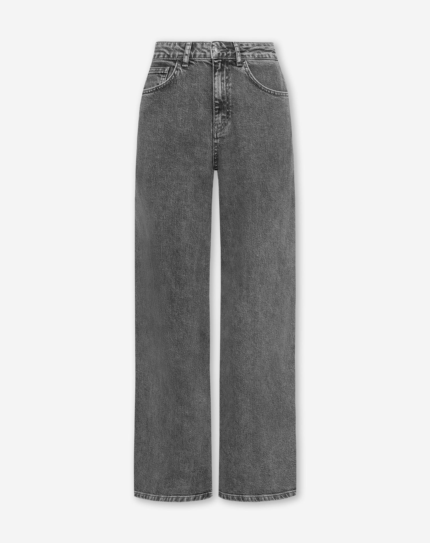 COMFORT WIDE LEG JEANS MID GRIJS