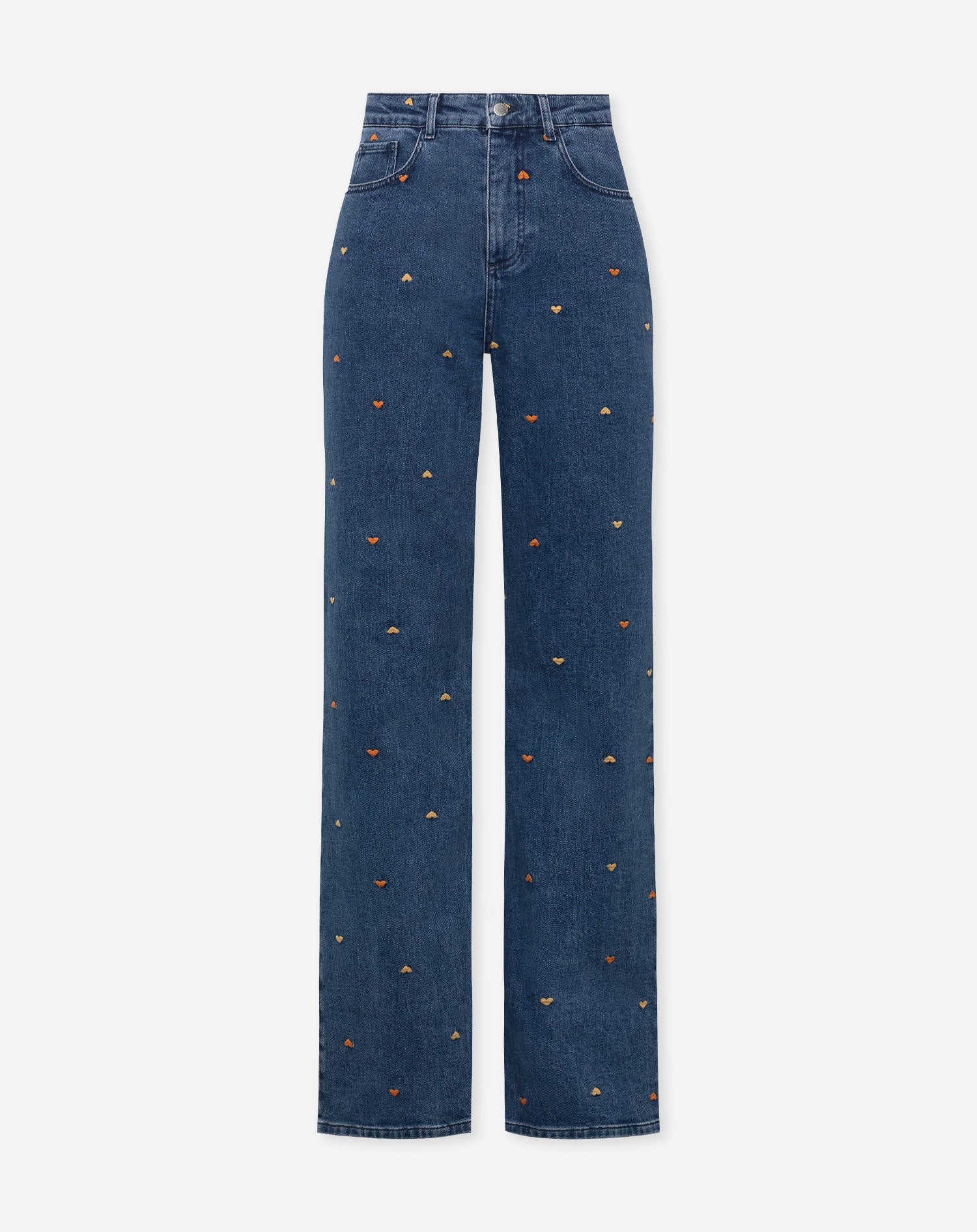 HEART MIX BOOTCUT JEANS ORANJE