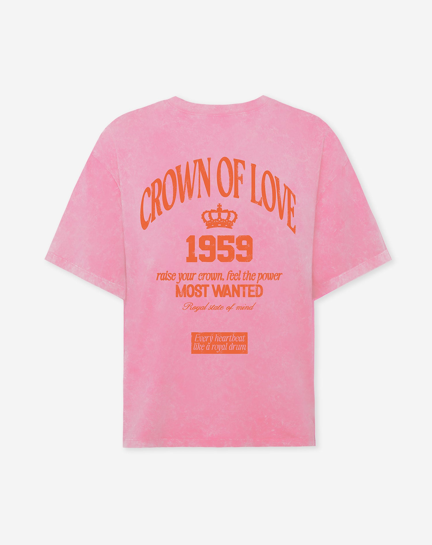 CROWN OF LOVE OVERSIZED TEE ACID ROZE