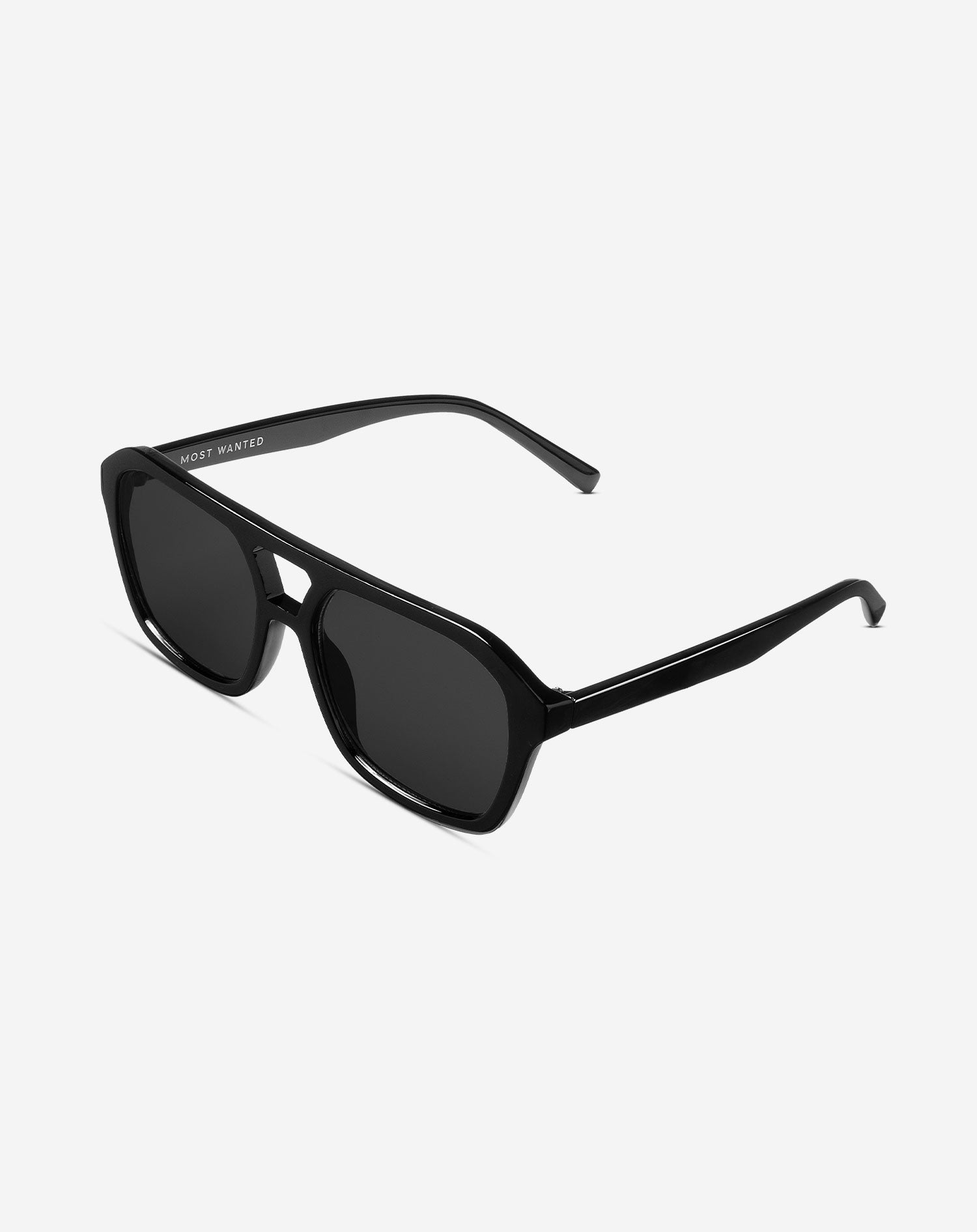 OVERSIZED PILOT SUNGLASSES ZWART