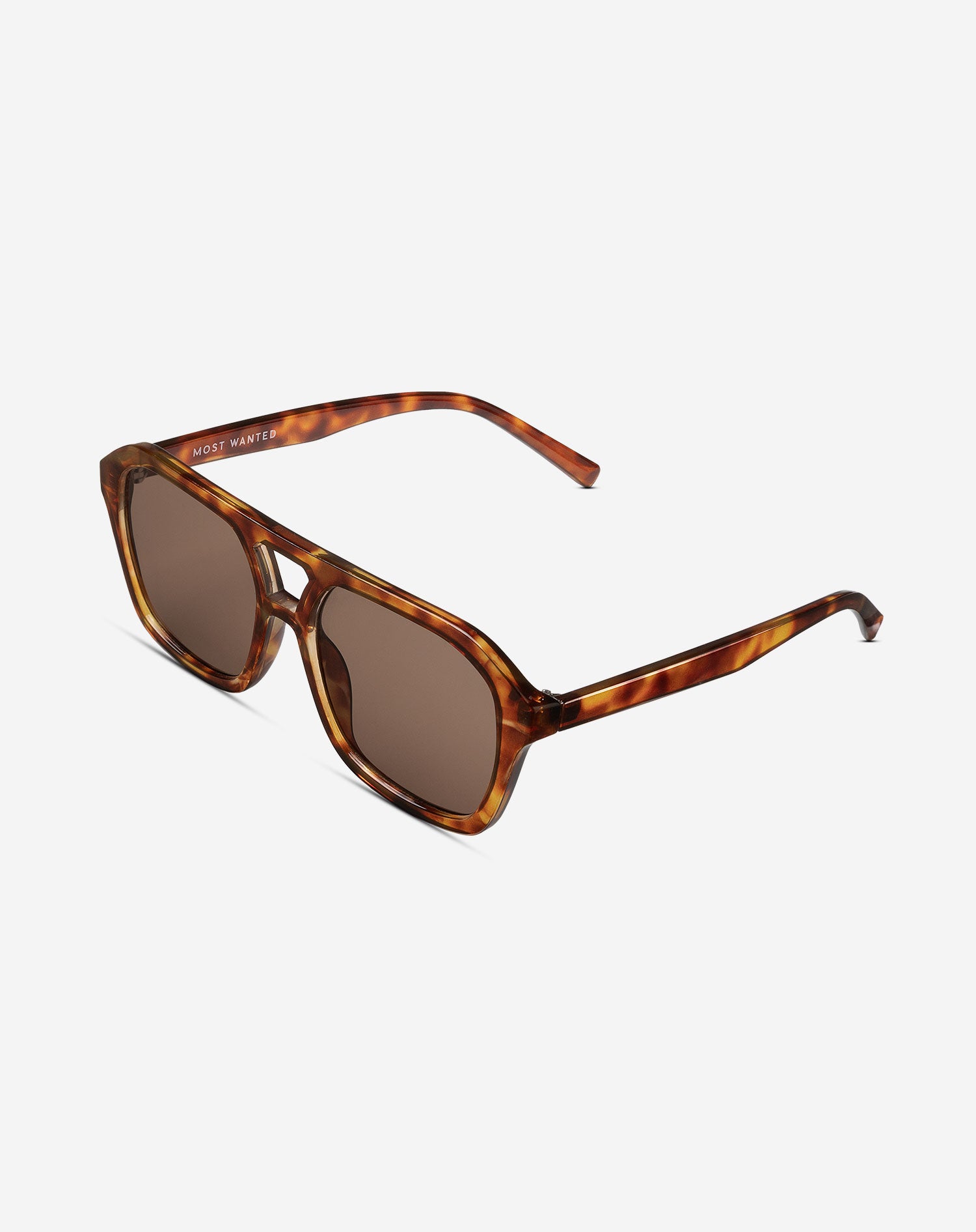 OVERSIZED PILOT SUNGLASSES LICHTBRUIN