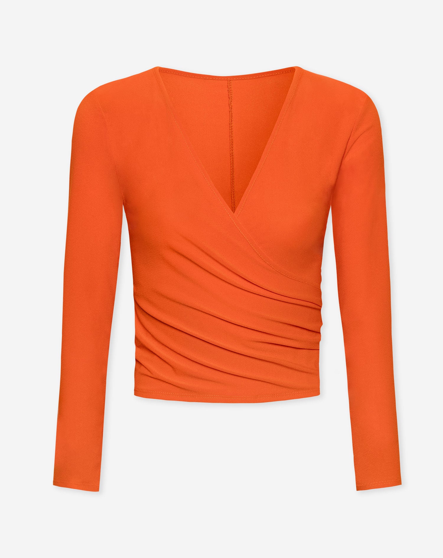 MARY WRAP TOP ORANJE