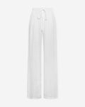 CARMEN LINEN WIDE LEG PANTS WHITE