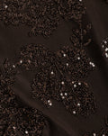 SEQUINS LEAF HALTER TOP BRUIN
