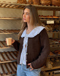 AMARA BOUCLE CARDIGAN BRUIN
