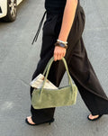 BLAIR SUEDE BAG OLIJFGROEN