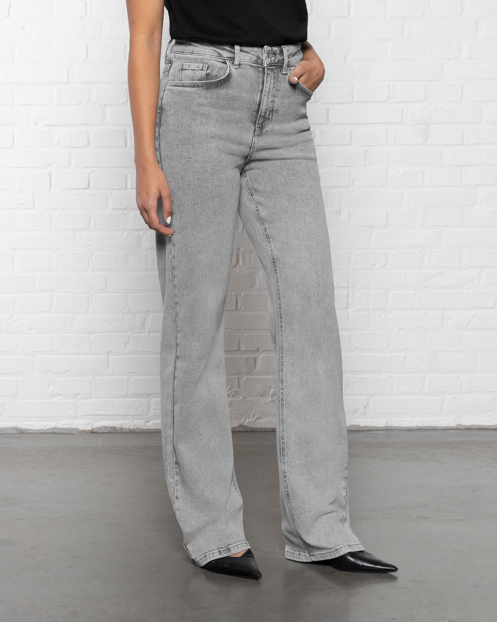 BOOTCUT JEANS SOFT GREY