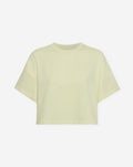 SOLID CROPPED SWEAT TEE PISTACHE