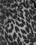 LEOPARD BOOTCUT JEANS GREY