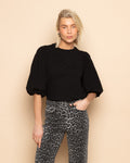 LEOPARD BOOTCUT JEANS GREY