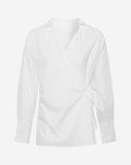 JANE WRAP BLOUSE CREAM