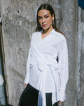 JANE WRAP BLOUSE CREAM