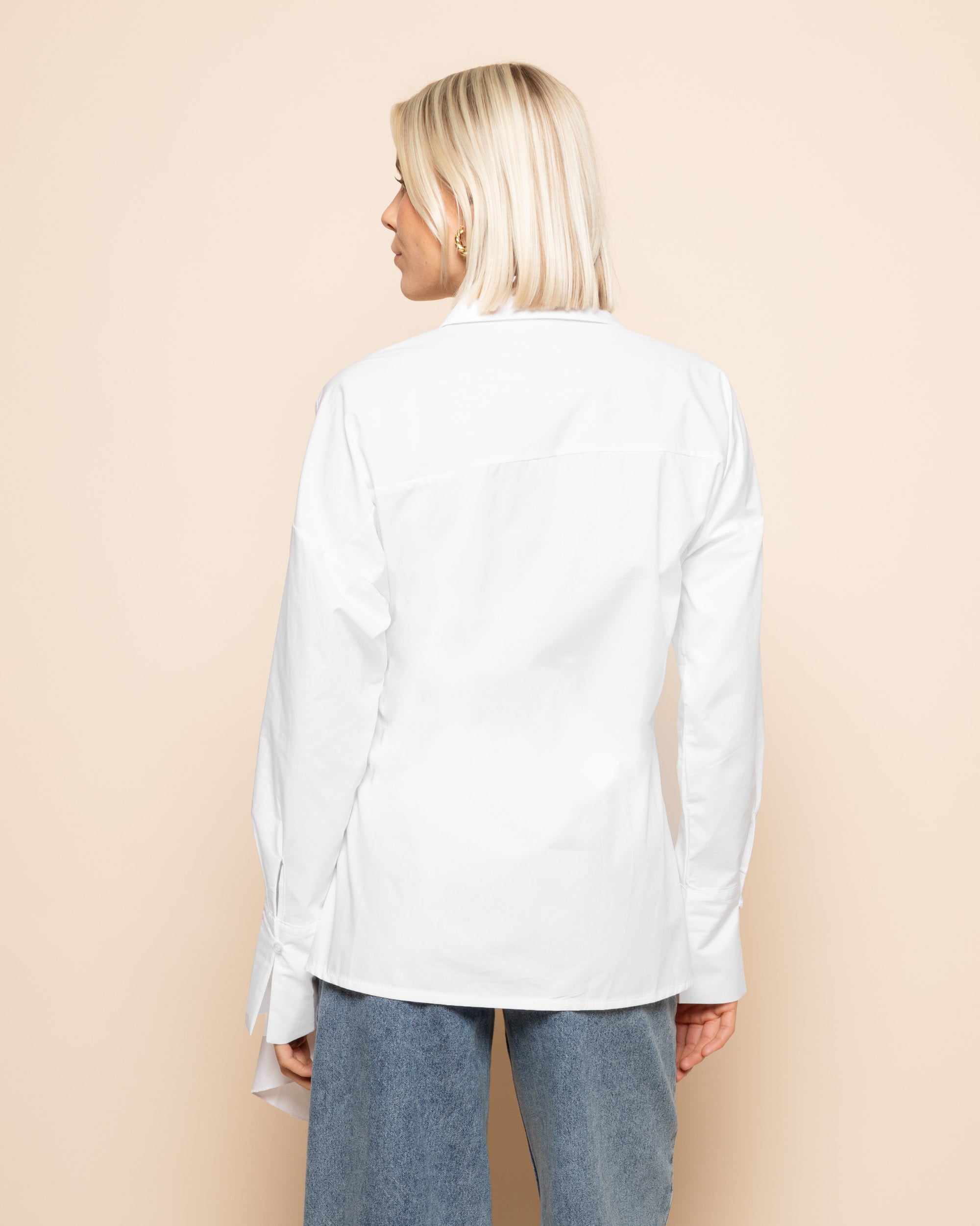 JANE WRAP BLOUSE CREAM