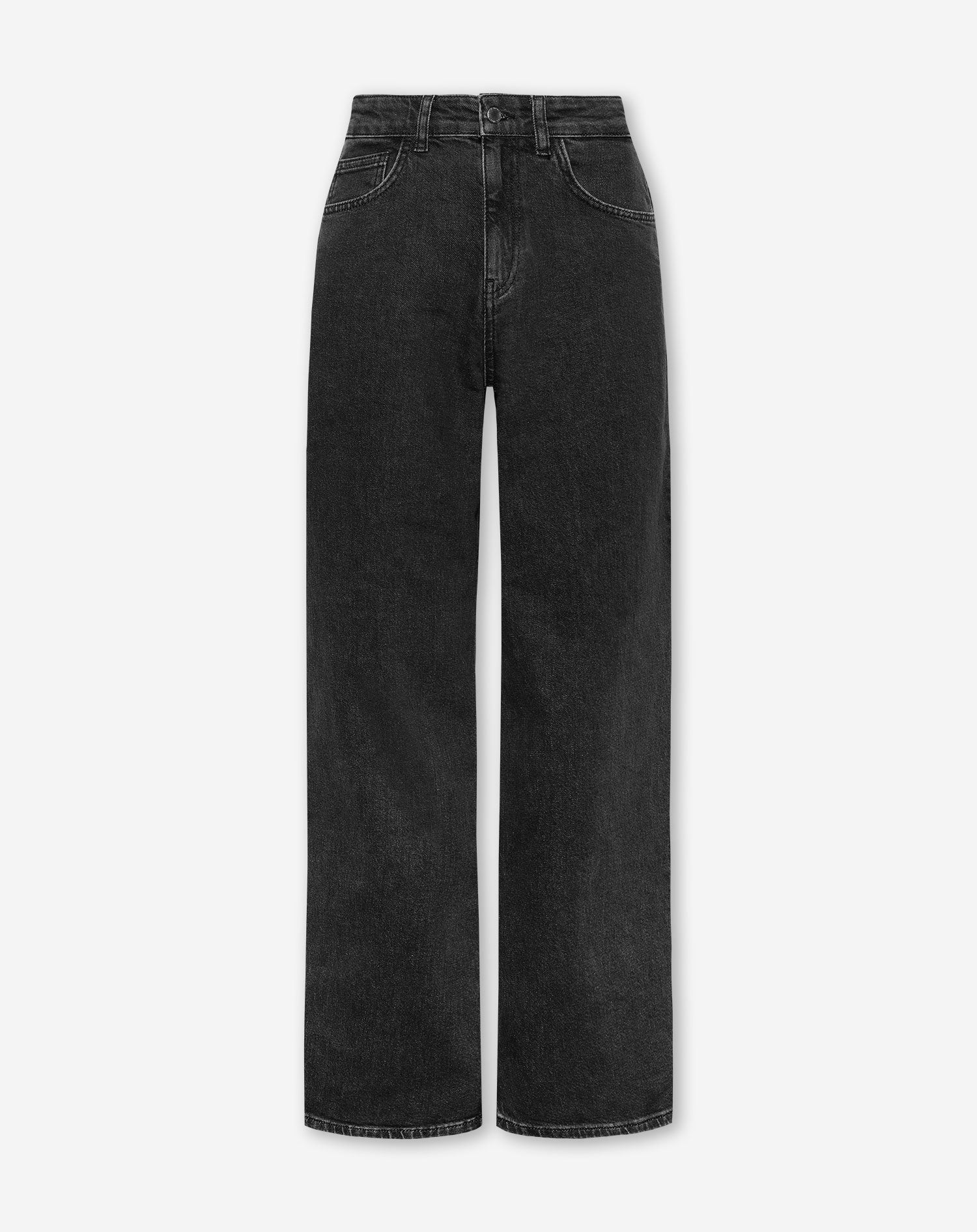 COMFORT WIDE LEG JEANS DARK GREY
