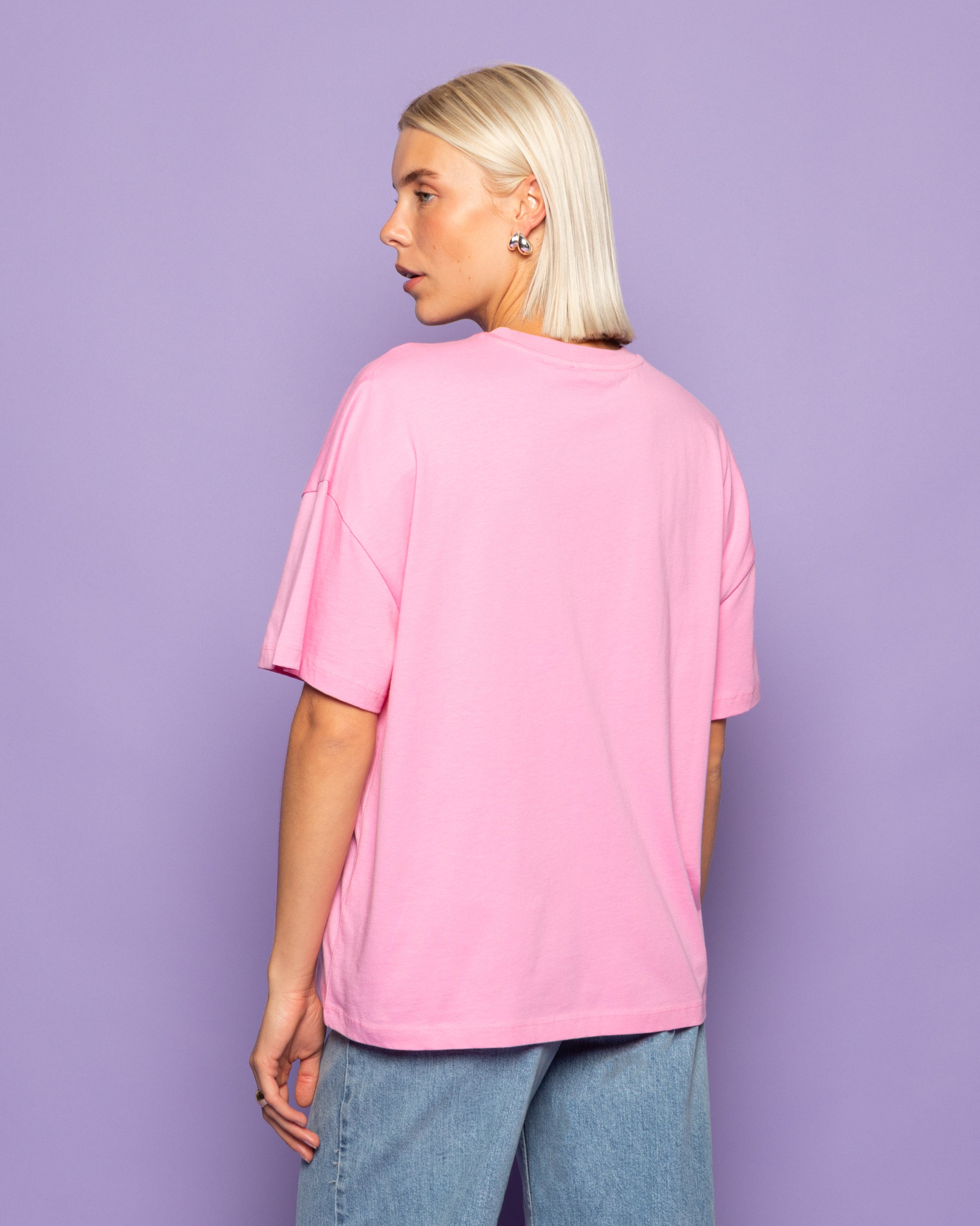 ALL WE NEED IS BEACH OVERSIZED TEE ROZE