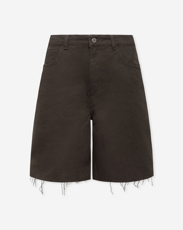 BAGGY DENIM JORT BRUIN