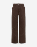 VICKY STUD WIDE LEG JEANS BRUIN