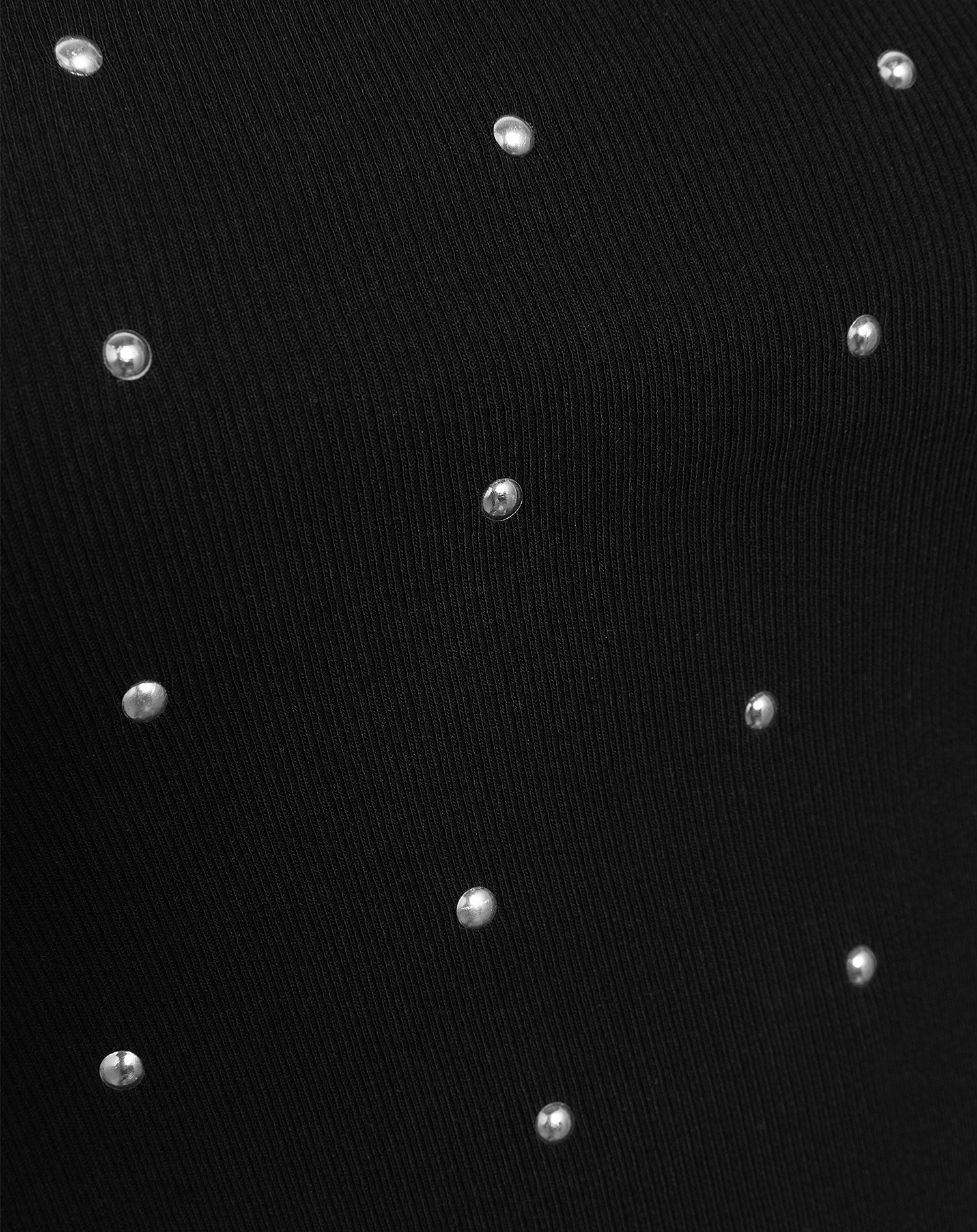 ALLOVER STUDS RACERBACK TOP ZWART