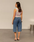 LONG DENIM JORT MID BLAUW