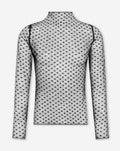 ALEXI HEART LACE TOP ZWART