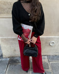 ALEXI HEART LACE TOP ZWART