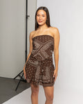 AMARI BANDANA SHAWL TOP BRUIN