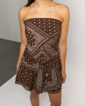 AMARI BANDANA SHAWL TOP BRUIN