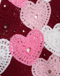HEART CROCHET TOP ROZE