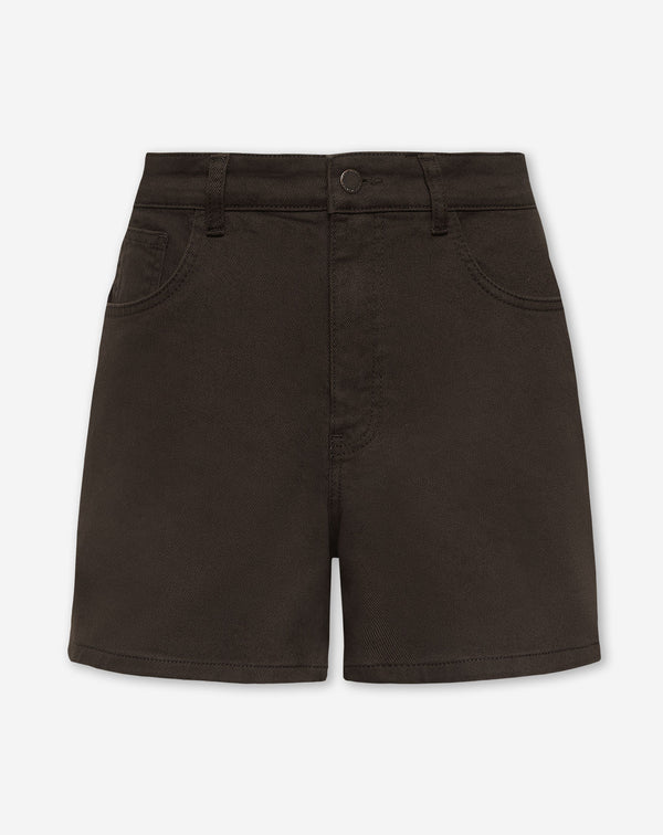 COMFORT MOM DENIM SHORT BRUIN
