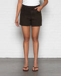 COMFORT MOM DENIM SHORT BRUIN