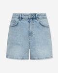 COMFORT MOM DENIM SHORT LICHTBLAUW