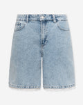 LACE DENIM JORT BLAUW