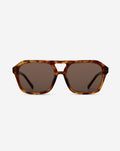 OVERSIZED PILOT SUNGLASSES LICHTBRUIN
