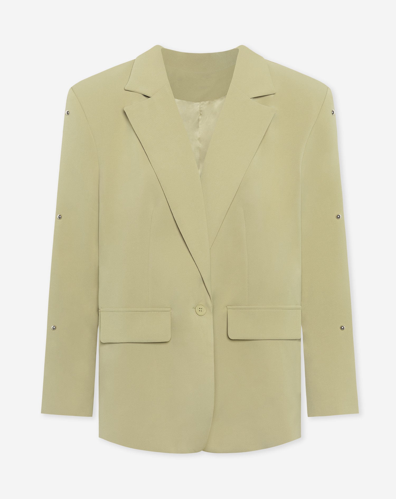 MAINE BUBBLE STUD BLAZER LIGHT OLIVE